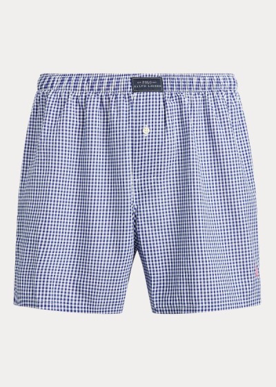 Boxer Polo Ralph Lauren Hombre Azules - Woven Cotton - VTADQ6857